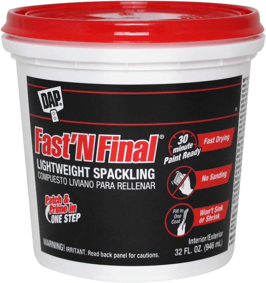 DAP FAST'N Final Lightweight Spackling