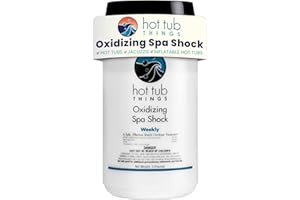 Hot Tub Things Oxidizing Spa Shock, Clears Cloudy Water, Eliminates Odors, Improves Freshness, Prevents Organic Residue Buildup, Water Treatment for Swimming Pools, Home Spas, & Hot Tubs, 5 lbs