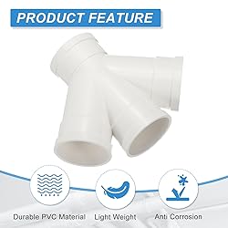 PATIKIL Double Wye Duct Splitter, 3" to