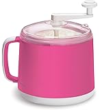 Donvier Manual Ice Cream Maker, 1-Quart, Pink