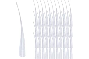 300pcs Plastic Glue Bottle Extender Tips, Glue Micro-Tips Precision Applicator for Crafting, Lab Dispensing, Adhesive Dispens