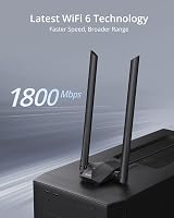 BrosTrend AX1800 USB WiFi 6 Dongle Dual Band 1800Mbps USB 3.0 view 2