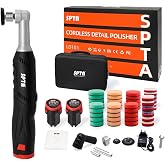 SPTA Cordless Mini Car Polisher, 12V Micro Cordless Scratches Killer Car Polisher RO/DA Mini Car Polisher for polishing, Sanding and Cleaning