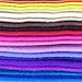 flic-flac 28pcs Large 17.8 x 17.8 inches (45cmx45cm) Acrylic Felt Soft Nonwoven Fabric DIY Craft Work Patchwork Sewing Mixed Color 1.4mm Thick