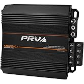 PRV Audio MDX1200.4 2 Ohm Mini 4 Channel Car Audio Amplifier 4 x 300 Watts RMS at 2 Ohm - 1200 Watt 12 Volts Bridgeable Amp for Powersports, Motorcycles, ATV, for High Power Stereo Speaker Systems