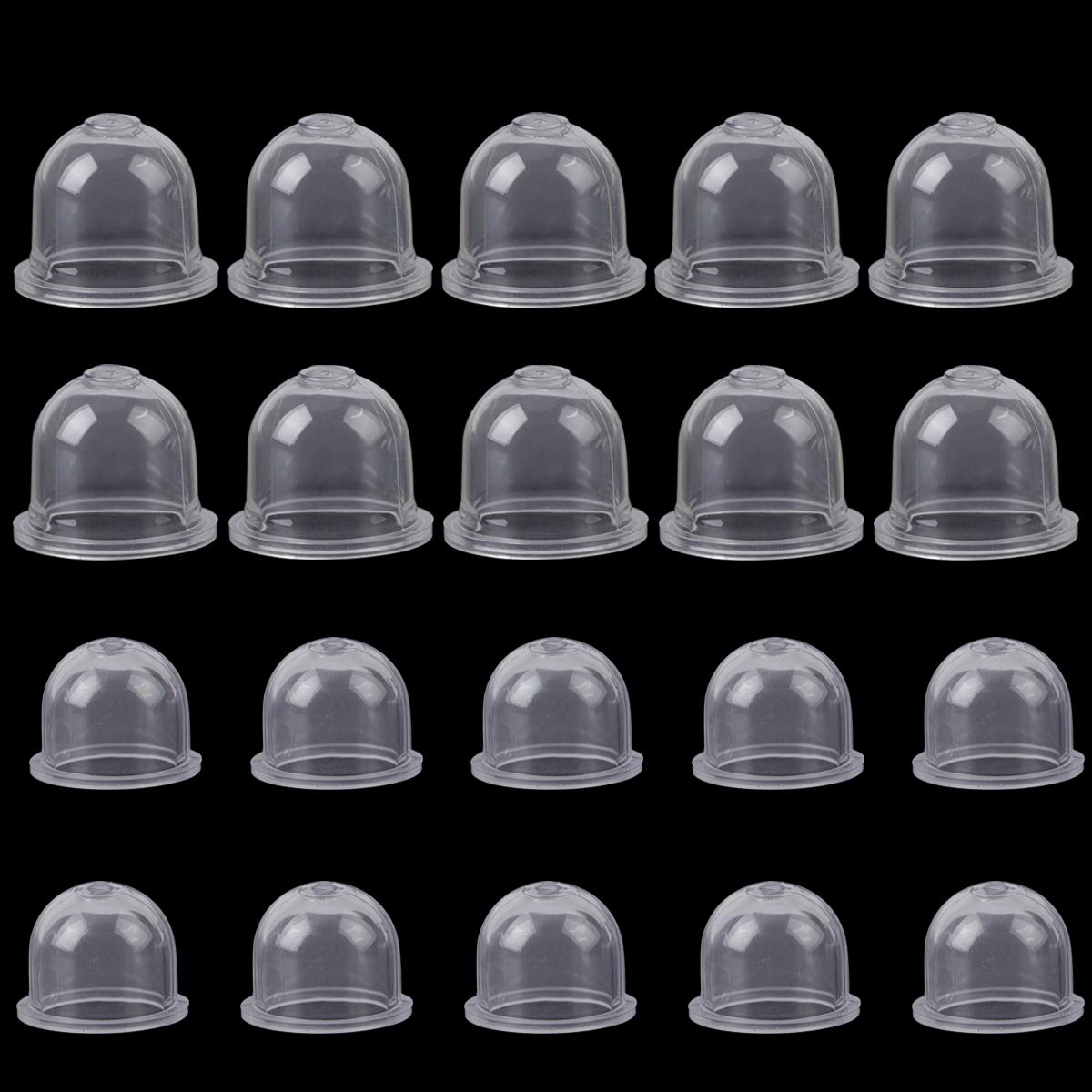 Rybtd 20PCS Universal Petrol Primer Bulb,Petrol Capsule Primer Bulb (19mm / 22mm) Carburetor Primer Bulb Pump Universal Carburetor Oil Cup for Picking Machine Lawn Mower Trimmer Blower Cutter Hedge