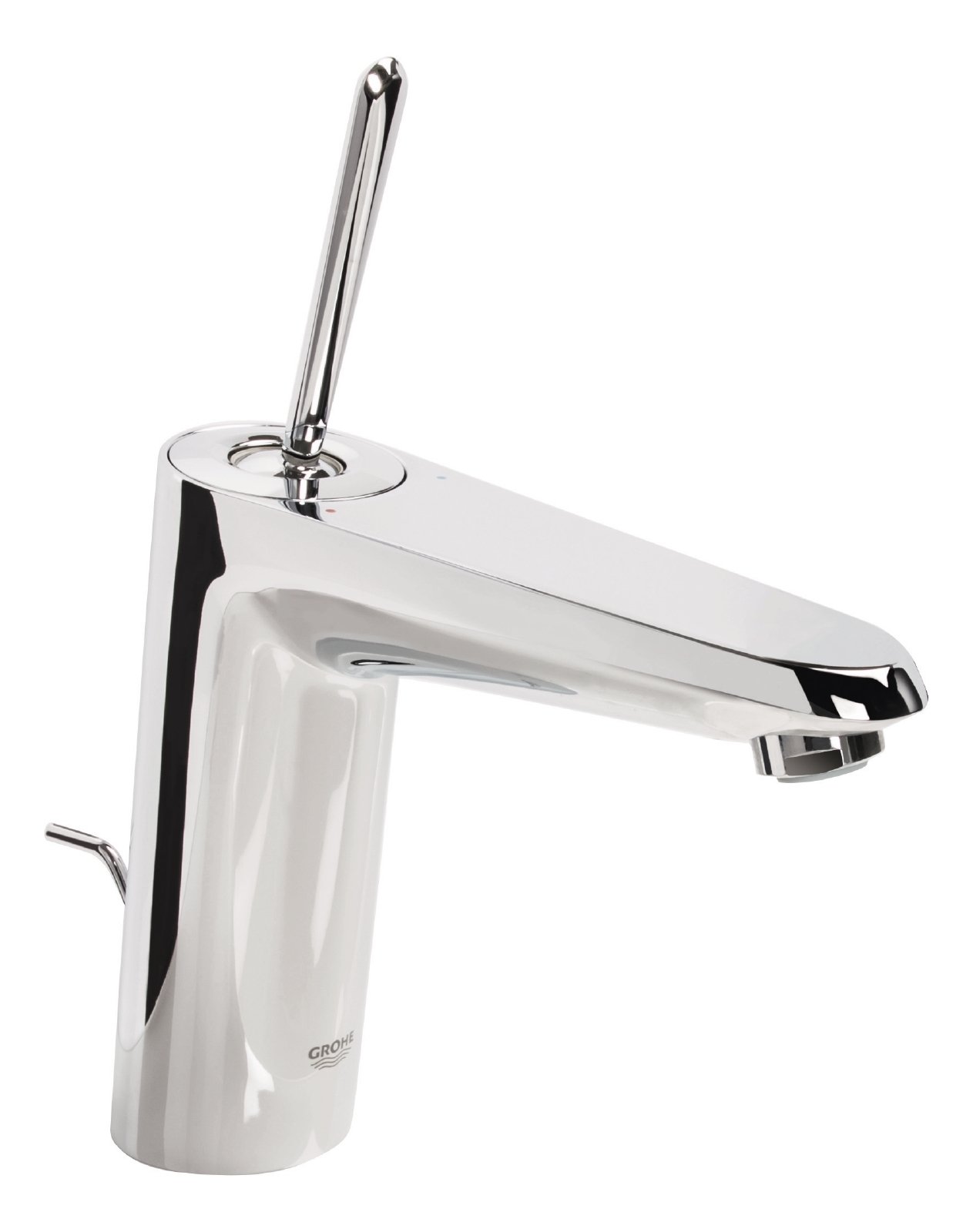 GROHE 23427000 Eurodisc Joy Bathroom Tap (Pop-Up Waste, Medium High Spout, Ecojoy and Starlight)