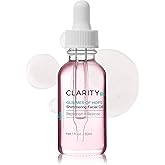 ClarityRx Glimmer of Hope Shimmering Restorative Face Oil, Natural Plant-Based Moisturizing Facial Treatment with Coconut, Rose & Jojoba for Dry & Aging Skin (1 fl oz)