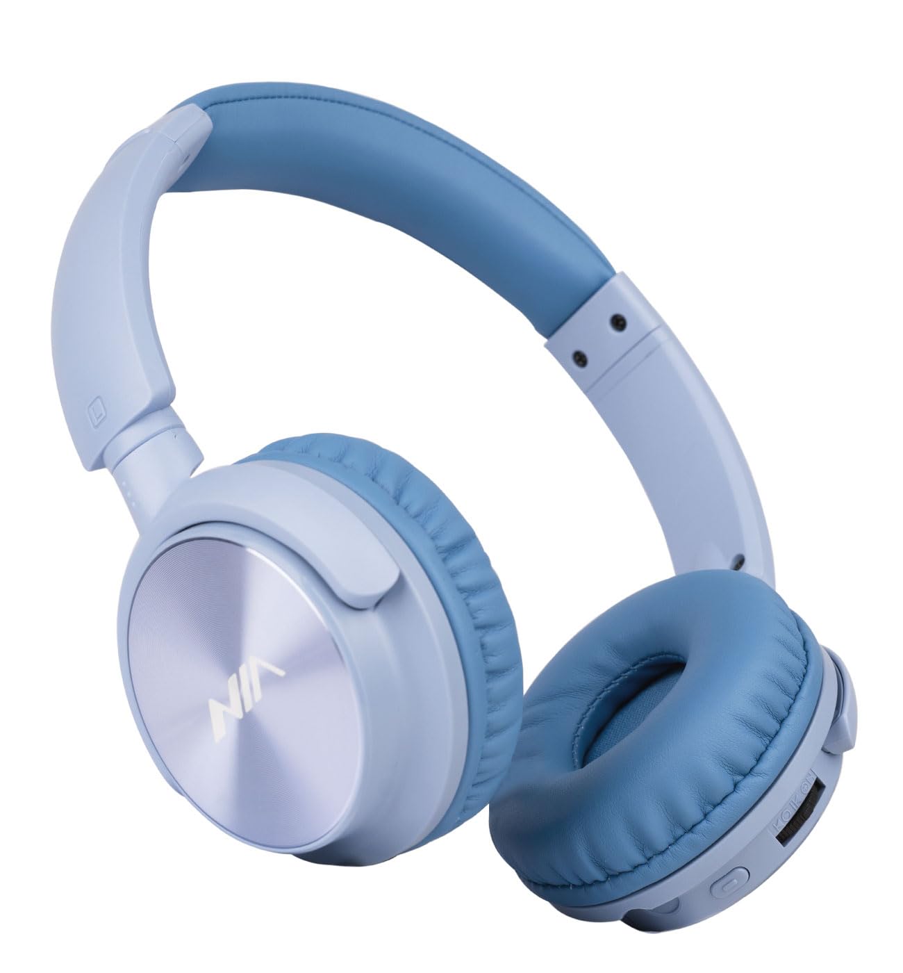 XuanGui Wireless On Ear Headphones, Hi-Fi Stereo Sound Bluetooth Headphones, 12H Playtime, Bluetooth 5.3, Light-weight and Comfortable Design for Travel Smartphone MP3 (Blue)