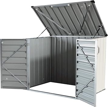 metal horizontal bike shed