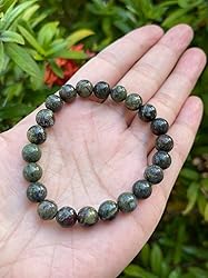 Dragons Blood Jasper Crystal Bead Bracelet