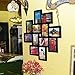 Adeco Decorative Black Wood Wall Hanging Collage Picture Photo Frame, 12 Openings, 4x6 inches
