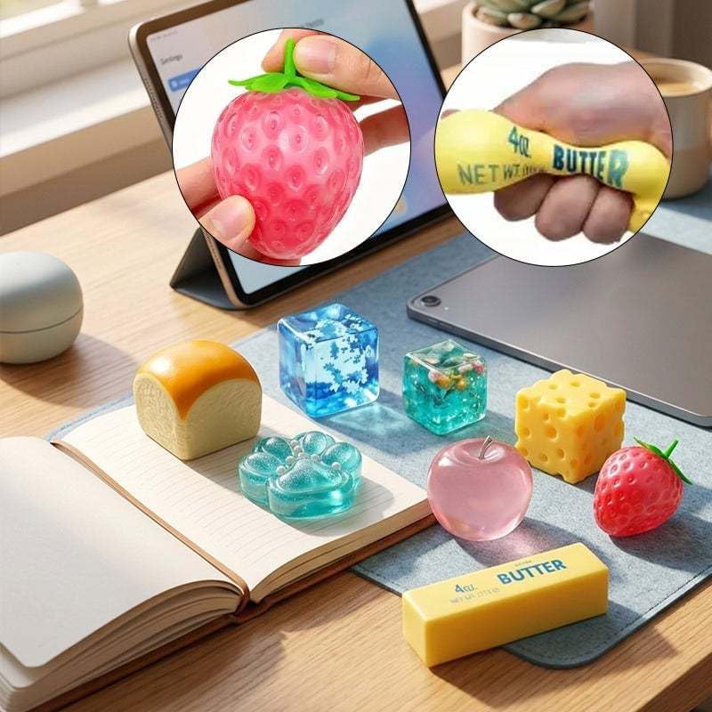 SLEEPHEAD®8-Piece Set Mystery Box, Blind Box Malt Sugar, Creative Slow-Return Squishy, Party Gift, 8 Different Styles