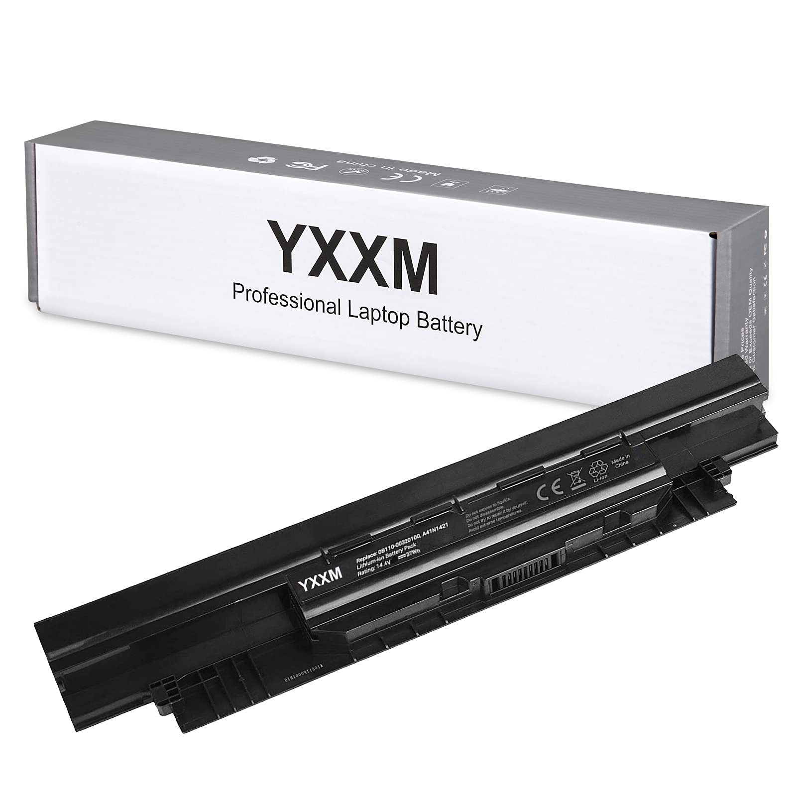 YXXM A41N1421 Battery for Asus P2520LA P2530UA P2430UA P2430UJ Replacement PU551LD PU551LA P2530UJ Laptop Battery