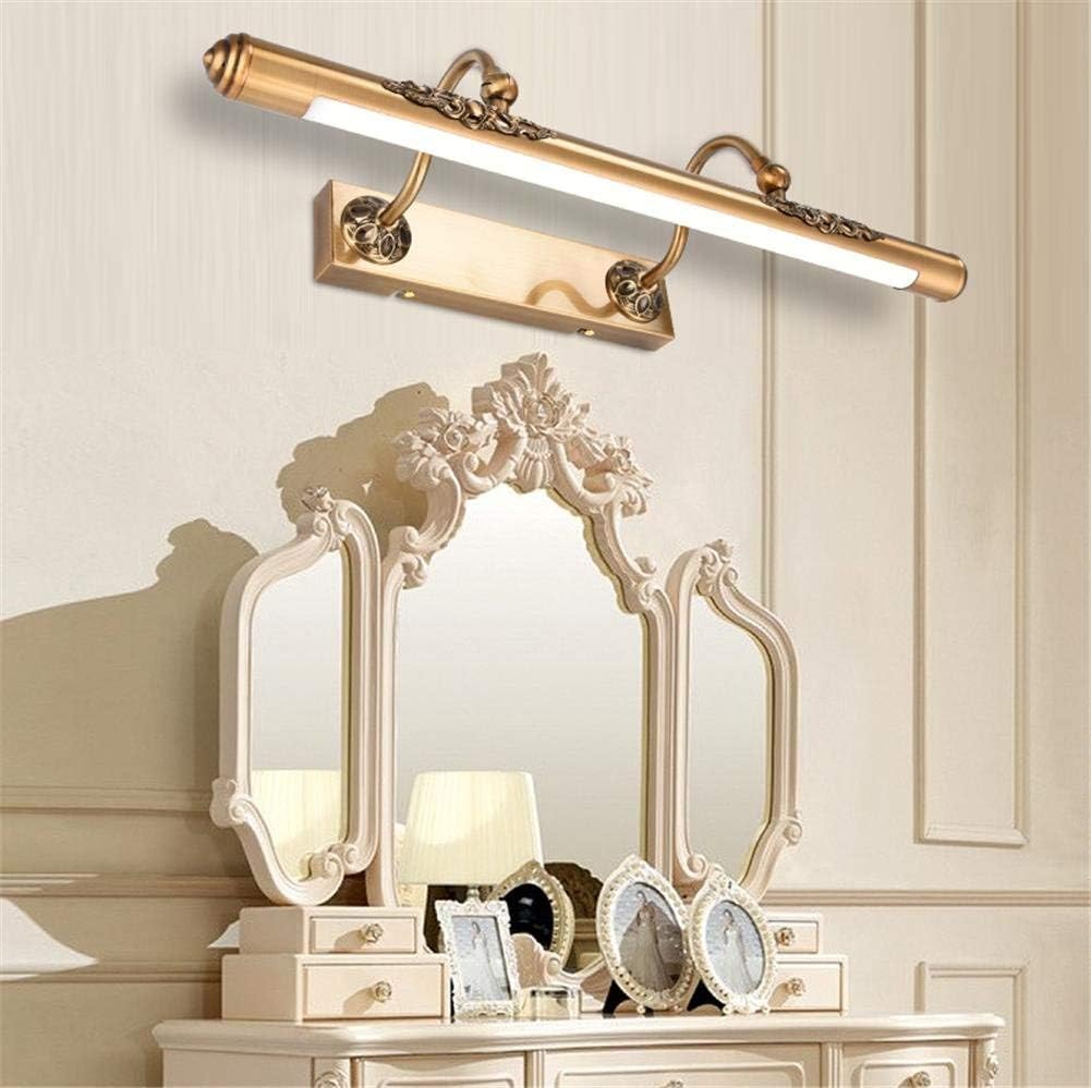 Badezimmer Wandleuchte Retro Doppel Arm Braun Antike Messing LED