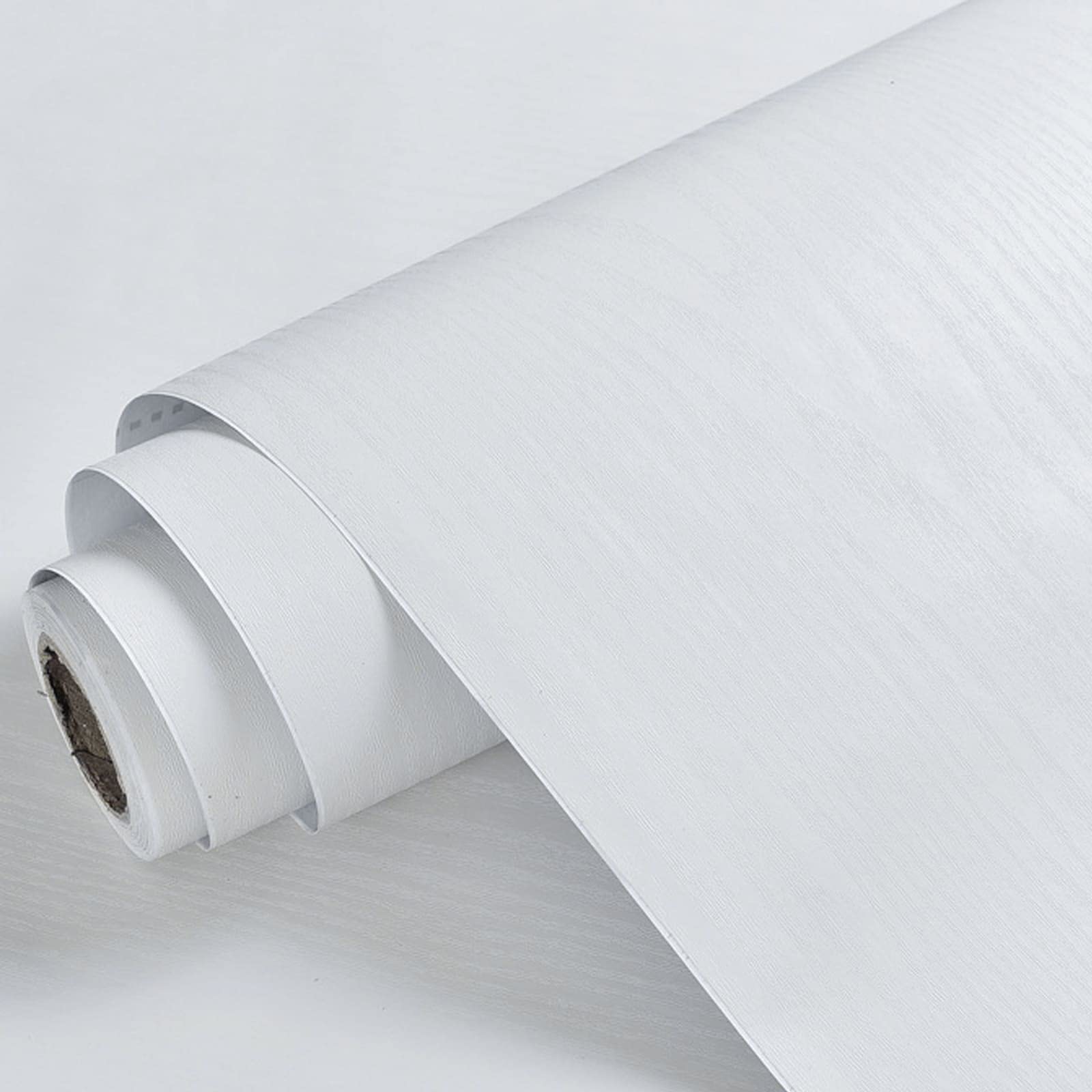 Photo 1 of WADILE White Wood Peel and Stick Wallpaper 15.9in X 196.8in, Contact Paper for Cabinets/Countertops Waterproof, Removable Wall Paper for Furniture Kitchen Self-Adhesive, Vinyl Realistic Wood Sensation
