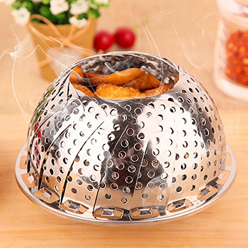 Steamer Basket Instant Pot Accessories Vegetable Steamer 6 Quart Food For 8 Set Steam Baskets 4 Pressure Cooker Steam Rack Stainless Accessory Cake Tray 6 Qt Veggie Cooking Steaming by wellvel