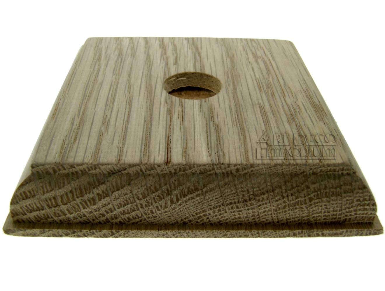 Solid Natural Oak Ogee Profile Square Switch Mount 1 Gang for 1 Switch for Toggle, Dolly, Period, Vintage and Bakelite Light Switches — image 1