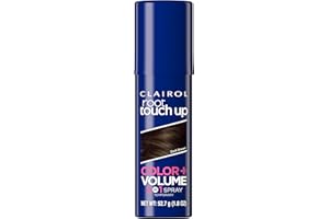 Clairol Root Touch-Up Color + Volume 2-in-1 Temporary Spray, Dark Brown Hair Color, Pack of 1