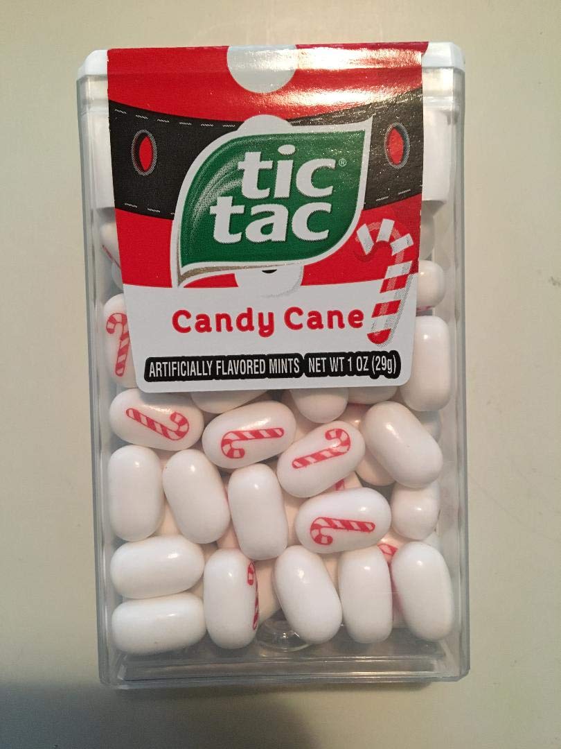 Amazon Com Holiday Limited Edition Candy Cane Tic Tac 6 Pack Grocery Gourmet Food