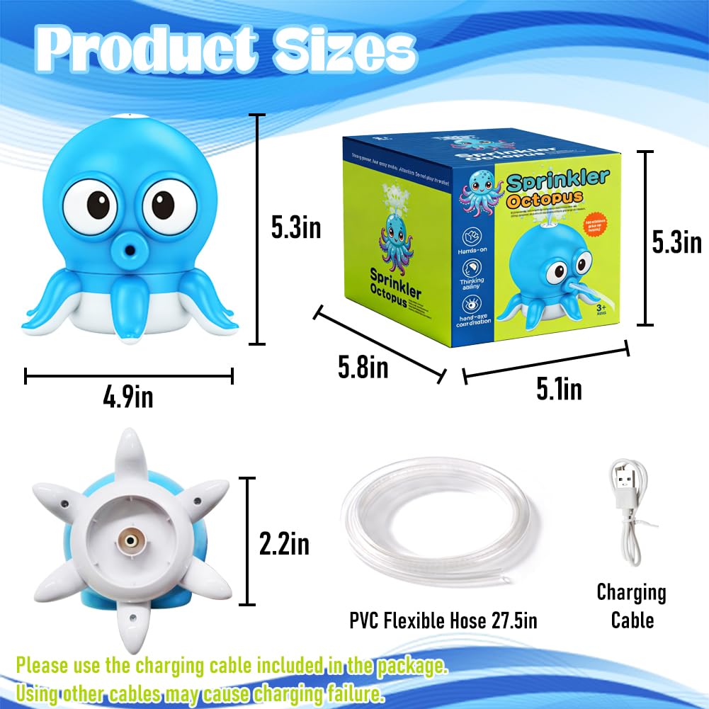 Condition photo showing New/Like New for kimicare water table pump, octopus rechargeable water pump for water table toddlers 1-3 continuous f
