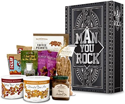 Gourmet and Healthy Snacks NFL Super Bowl Gift Basket Set - Includes a collection of Peanuts, Pretzels & Honey Mustard Dip