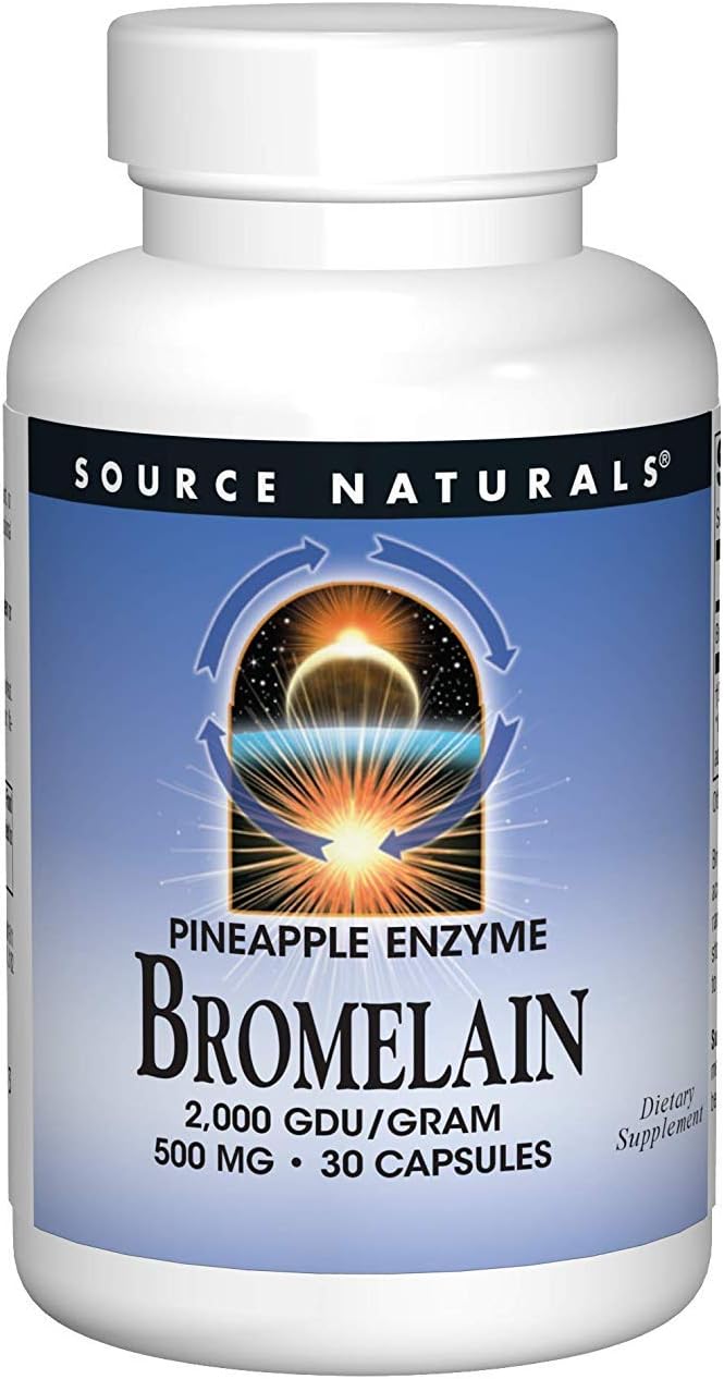 Source Naturals - Bromelain 2000 Gdu, 500mg, 30 capsules: Health & Personal Care
