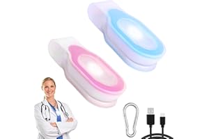 LETOUR 2Pcs Nurse Light for Night Shift - Clip-On LED Flashlight for Badge Reel, Portable Nursing Accessories Ideal for Nurses, Healthcare Workers
