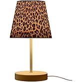 Peystean Animal Leopard Print 3 Colors Dimmable LED Table Lamp with USB Port,10.8