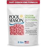Pool Season Calcium Hardness Increaser for Pools, Hot Tubs &amp; Spas, 8 lb | Calcium up &ndash; 100% calcium chloride granules raise water hardness in swimming pools &amp; spas; booster that prevents corrosion