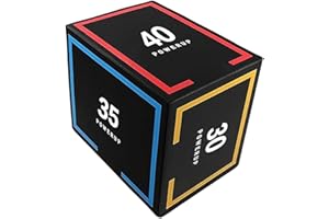 GaotKeut 3 in 1 Plyometric Jump Box,Step up Box,Fitness,Portable,PVC,Sturdy,Workout,Versatile Strength Training Jumping