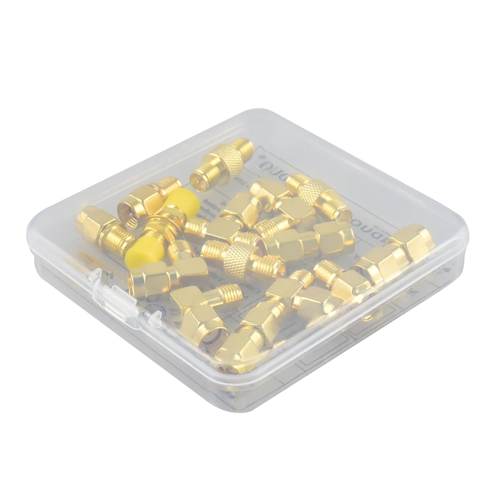 15 Type RF Adapter Kit SMA Plug Adapter Male to Female Converter with Box Case for WiFi Antenna Extension Cable Goggles Antenna Amateur Repeaters Radio FPV Drone