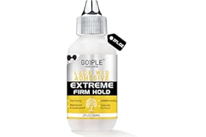 GOIPLE 2 OZ Wig Glue for Lace Front Wigs, Waterproof Lace Hair Glue for Wigs, Fast Dry Lace Bond Strong Hold Transparent Laces Adhesive for Hair Replacement (60ML)