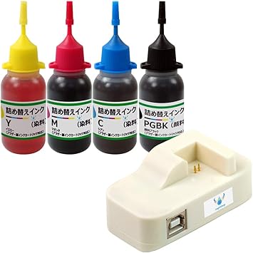 Amazon Angelshop ブラザー用 互換ボトルインク 4cl Pgbk C M Y Lc3111 3117 3119 3129 4pk対応リセッター ２点セット 安心の1年保証 Angelshop インクカートリッジ 通販