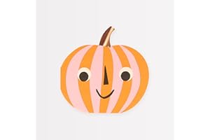 Meri Meri Halloween Napkins (Pack of 16), Thick 3-Ply Shaped Disposable Paper Napkins, Halloween Party Supplies