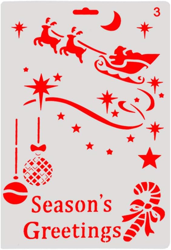 OCCOKO Cake Spray Mold Pattern Color Diy Wedding Party Cake Stencil Cake Spray Mold Decorating Print Sugarcraft Scrapbooking Decor Template Mold(A, 26X17cm)