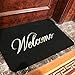 GRECUTE CCD5080-BL Front Doormat Welcome Scraper Entrance Door Mat