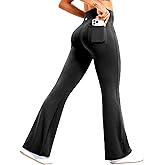 DemonQueen Women's Flare Yoga Pants，High Waisted Tummy Control Fitness Yoga Pants，Bootcut Pants for Women