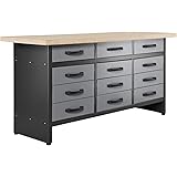 Regal für Haushalt, Garage, Keller, Vorratsraum H/B/T 180x225x30 cm, 15