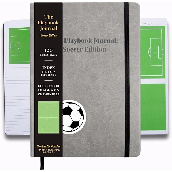 Soccer Notebook: One page dedicated to note-taking and another