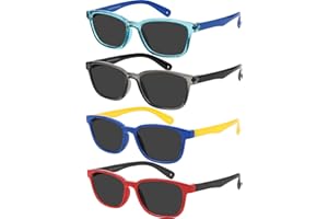 Yogo Vision Toddler Sunglasses Polarized Little Kids Sunglasses for Girls Boys Age 2-6 Pack of 4