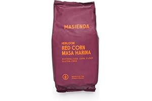 Masienda Heirloom Red Corn Masa Harina/Flour. Nixtamalized Corn Flour Perfect for Corn Tortillas, Tamales, Tostadas, Pupusas, Arepas and More. Gluten-Free, Non-GMO, Preservative-Free. 2.2 Pounds.