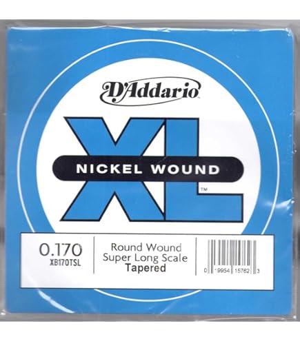 Amazon.com: D'Addario XLB170T Nickel Wound Bass Guitar Single