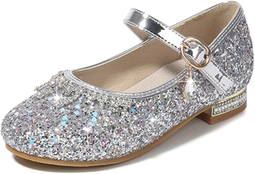 Cinderella Prinzessin Schuhe Mädchen - Glitzer Kristall Sandalen