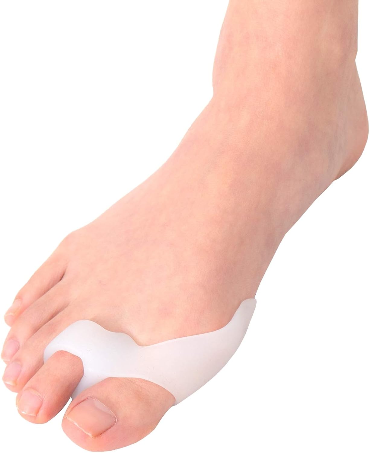 Amazon Dr Cor ドクターコール 外反母趾 矯正グッズ 足指 サポーター 左右兼用 女性 男性 薄型 ジェルパッド 浮き指 親指 予防 対策 矯正 人気 フットケア 2個セット ホワイト Dr Cor ドクターコール 外反母趾 内反母趾用