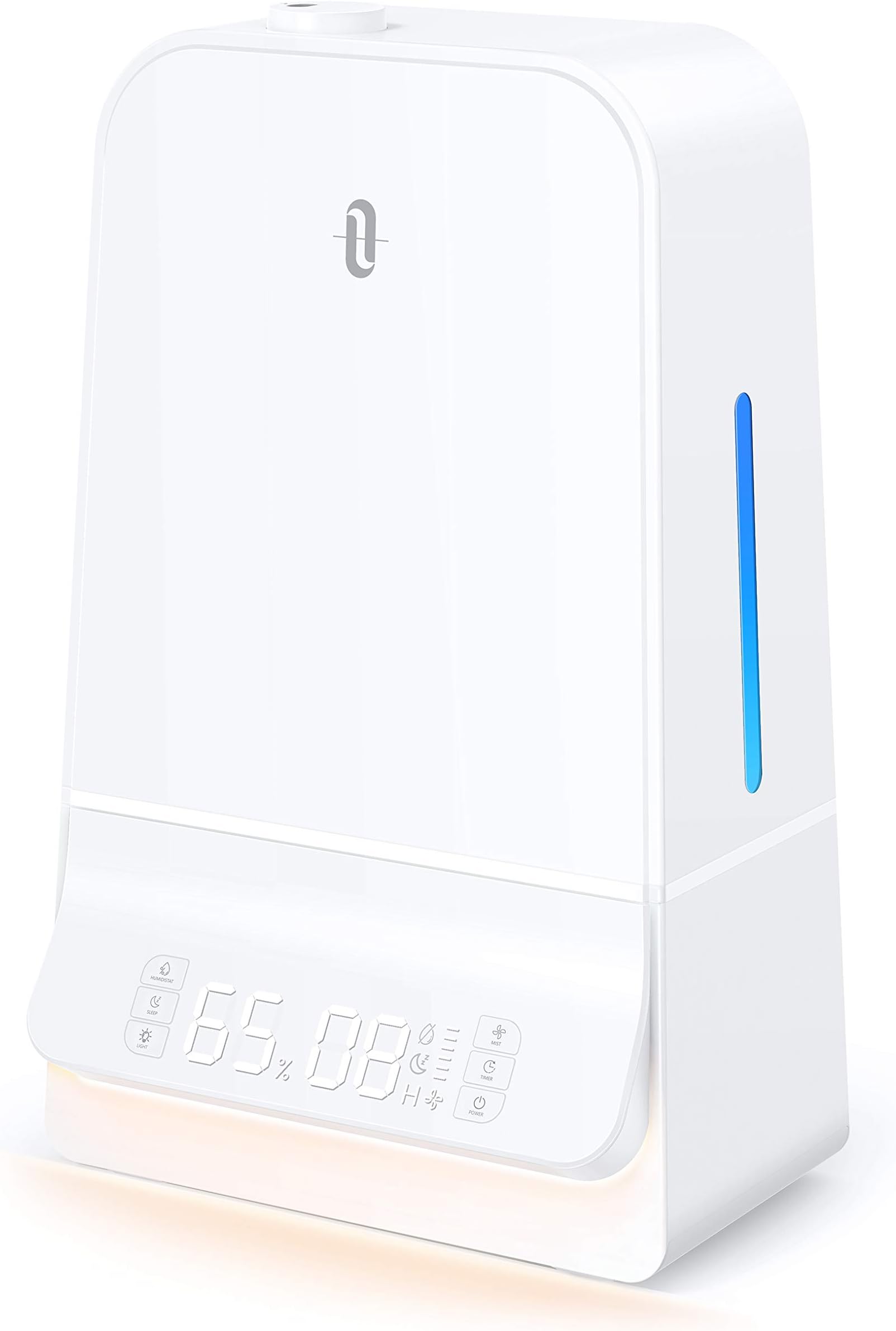 TaoTronics Humidifiers 6L Cool Mist Humidifier with Humidistat LED Display 26dB Whisper Quiet Wide Opening Humidifier for Large Bedroom White TT-AH044