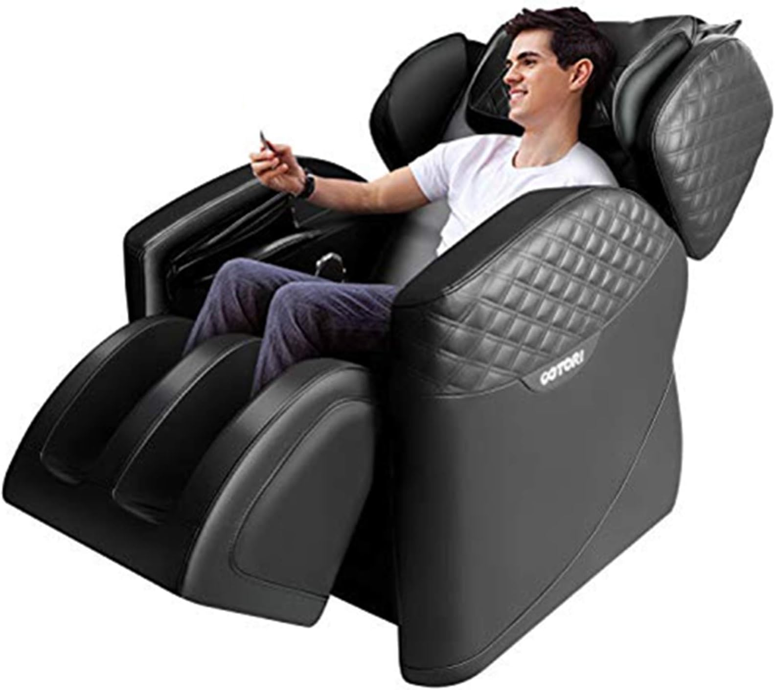 Massage Chairs by Ootori, Zero Gravity Massage Chair, Full Body Massage Chair with Lower-Back Heating, Bluetooth Speaker and Foot Roller (Black)