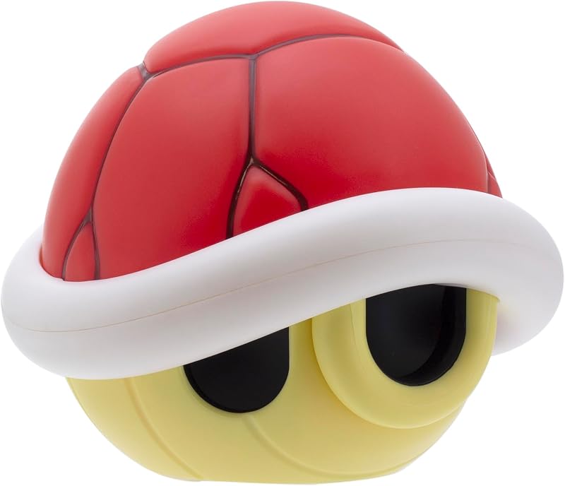 Super Mario Lampe Coquille Rouge avec Sons - Marchandise Nintendo Officielle, Décor Maison Gaming, Lampe Salle de Jeu