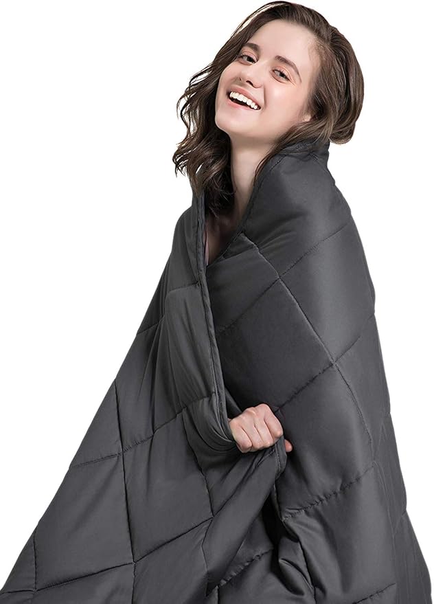 QUEENNA Adult Weighted Blanket | 20 lbs - 60x80 - Queen Size Bed Cotton