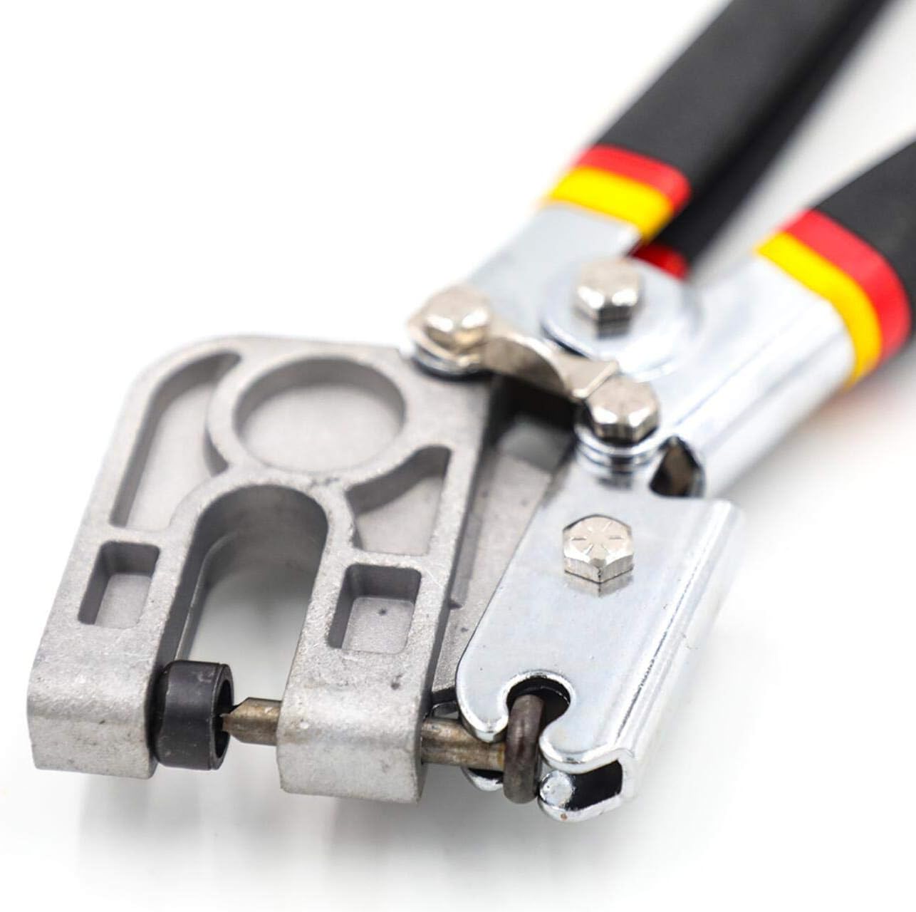 F Season Metal Punch Lock Drywall Hand Tool Single Hand Keel Stud Crimper 11" for Drywall Lift, Black,red,yellow,silver - Image 3